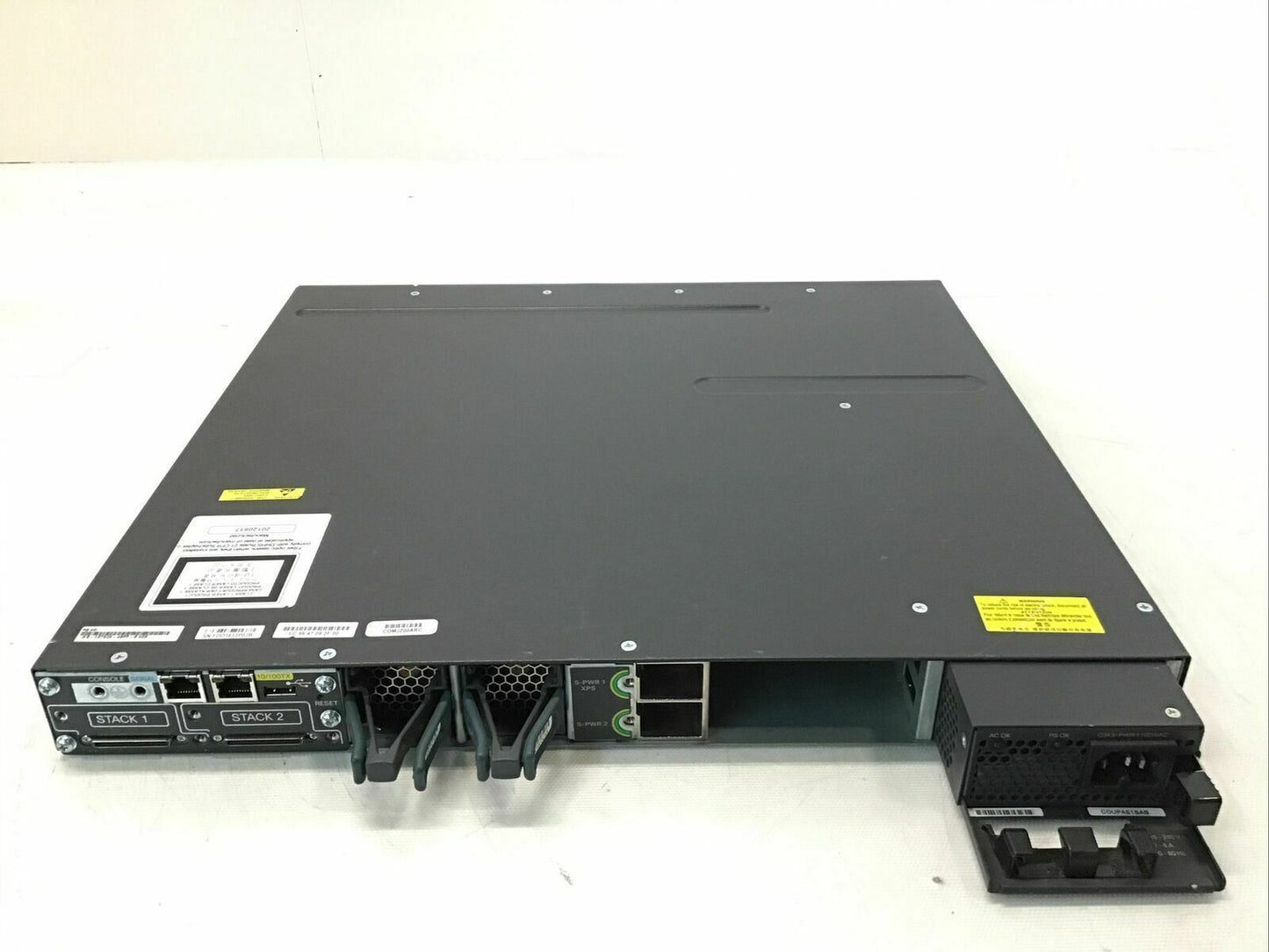 Cisco WS-C3750X-48PF-L 48 Port PoE Gigabit Switch W/ C3KX-NM-1G + PSU 1100WAC