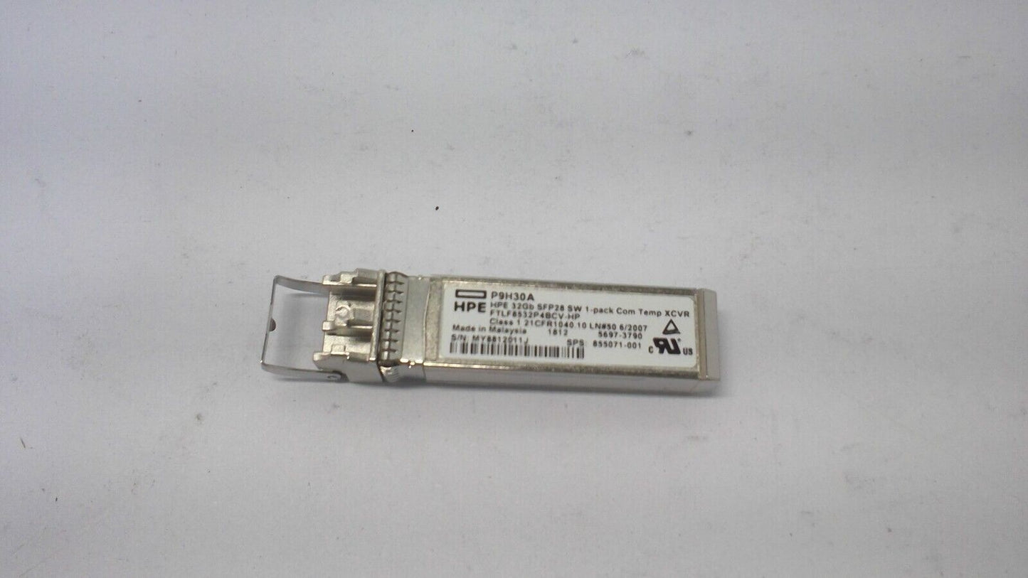 HPE 32Gb Short Wave Fibre Channel SFP+ Transceiver P9H30A 855071-001