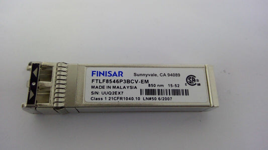 FINISAR FTLF8546P3BCV-EM 16GB 850NM SW SFP+ OPTICAL TRANSCEIVER