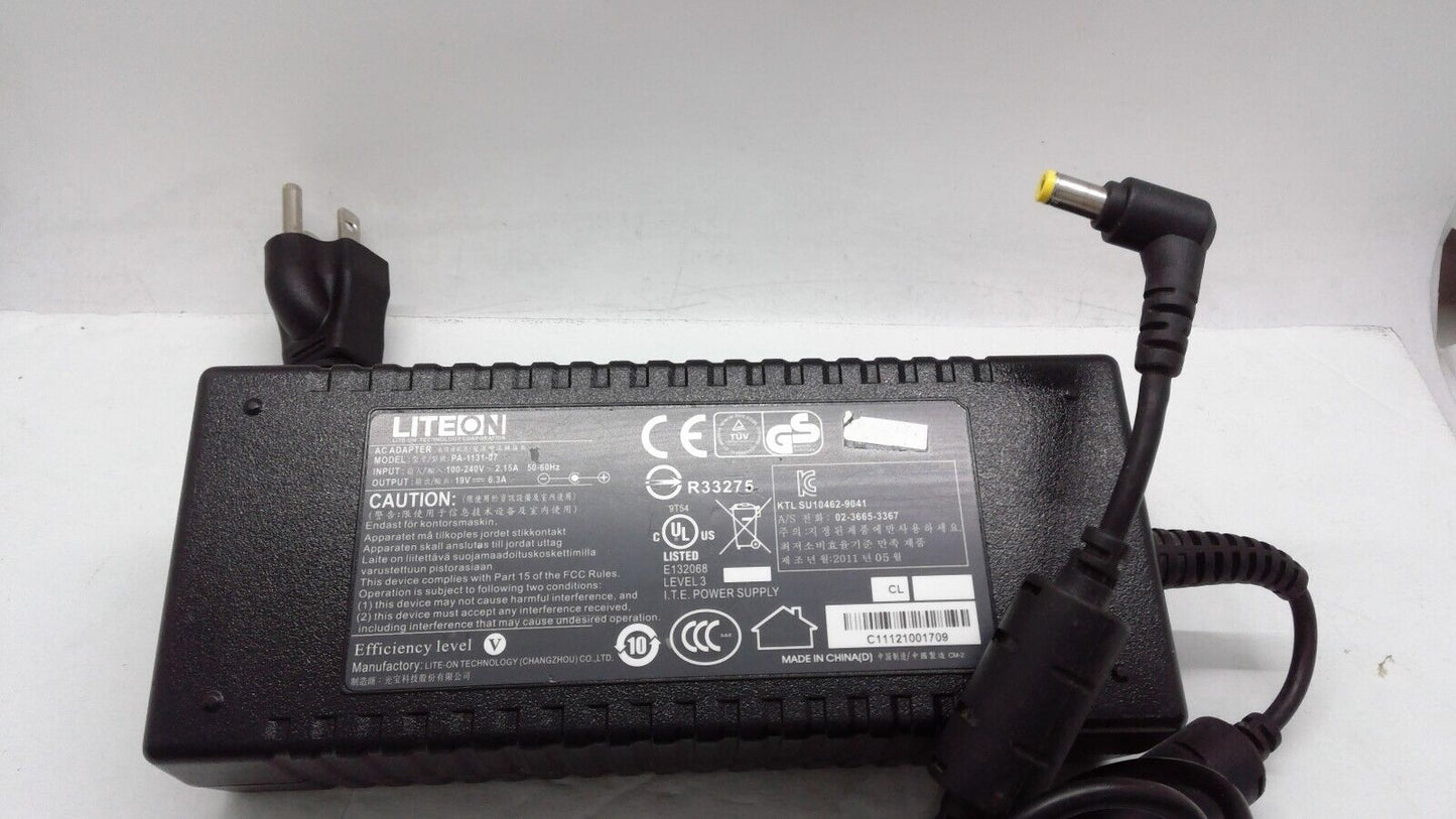 Genuine Liteon power AC/Adapter PA-1131-07 for 2010s Clevo type laptops 19V 6.3A