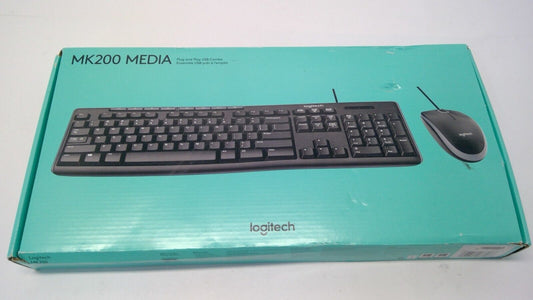 Logitech Media Combo MK200 Full-Size Keyboard and High-Definition Optical Mouse