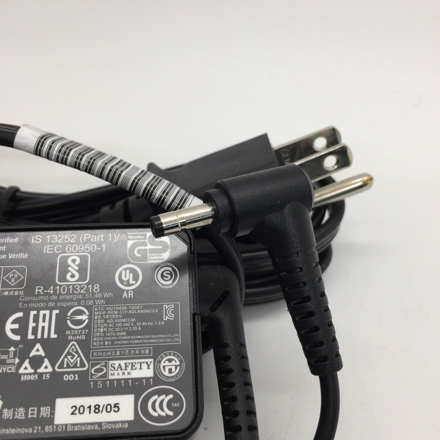 Genuine Lenovo AC Adapter 20V 2.25A 45W ADLX45NCC3A SA10M42771 01FR049