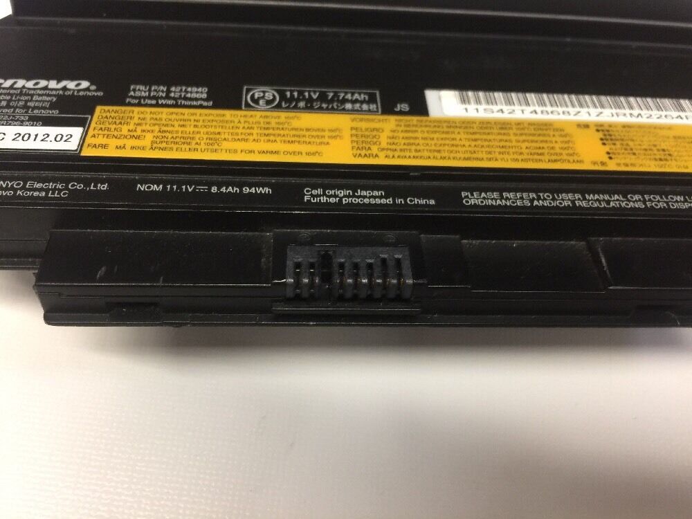 Genuine Lenovo Battery 9Cell 94Wh 42T4942 42T4872 for ThinkPad X220 X220i 29++