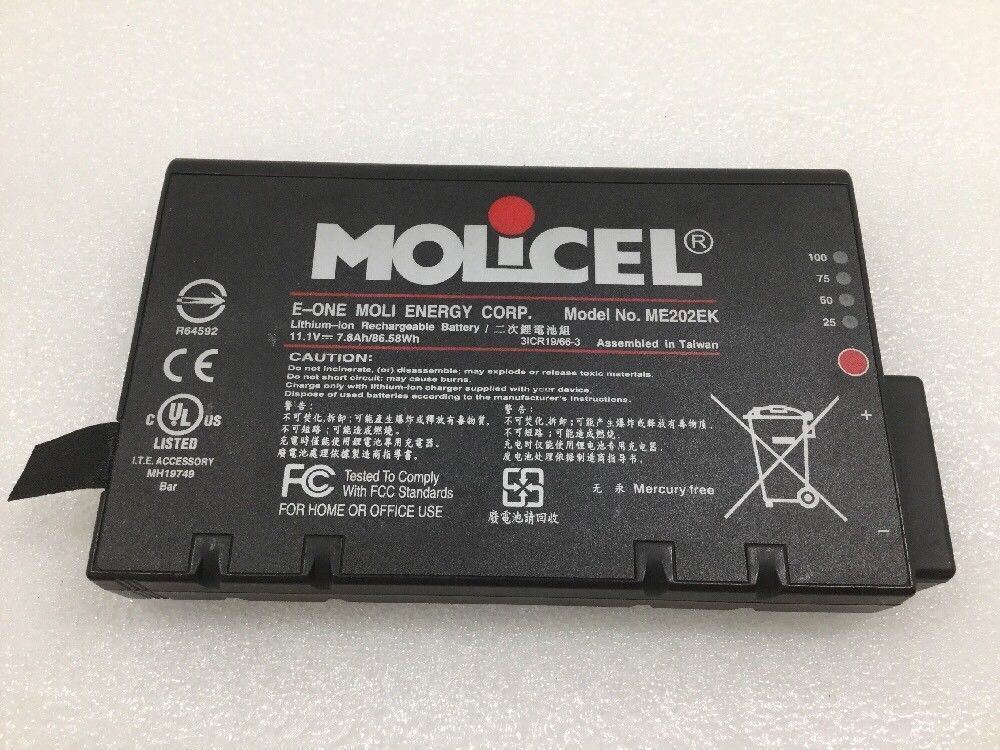 MOLICEL Philips LITHIUM-ION RECHARGEABLE BATTERY Model ME202EK 11.1V 7.8Ah