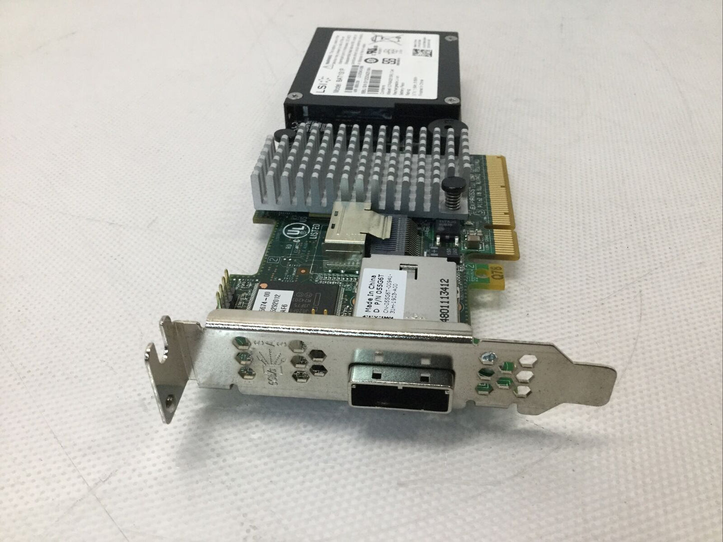 DELL LSI MegaRAID 9280-4i4e 6Gb/s SAS SATA RAID Controller Card 55G6T W/ BAT1S1P