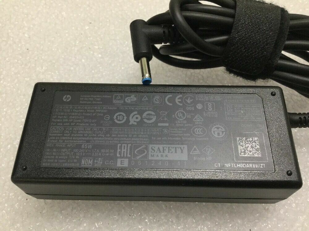 OEM HP 65W AC Adapter Charger PPP009C 710412-001 714657-001 (4.5mm Blue tip)