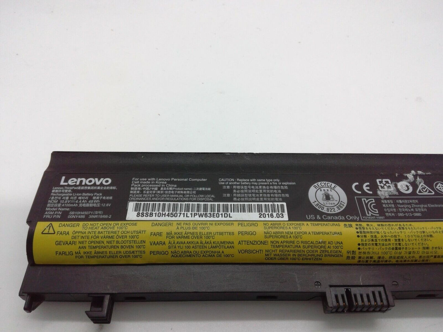 Lenovo Battery 48Wh SB10H45073 00NY486 For Lenovo THINKPAD L560 L570 Laptop 71+