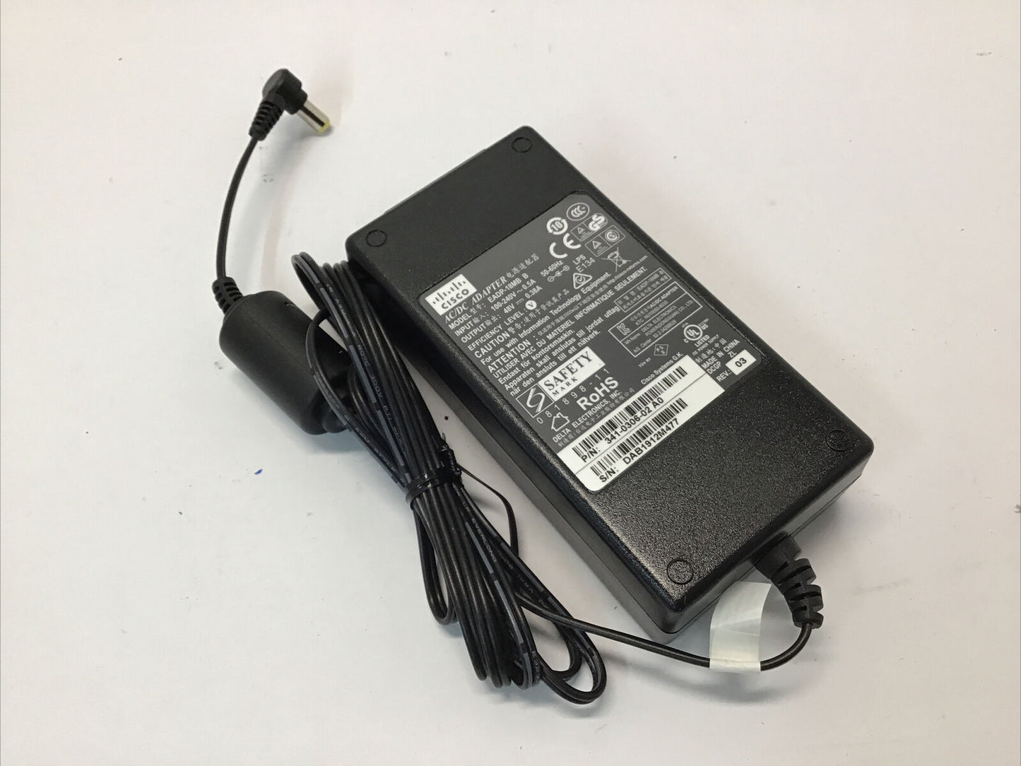 Lot of 10 - Cisco 18W 48V 0.38A EADP-18MB B AC Adapter Power Supply 341-0306-02