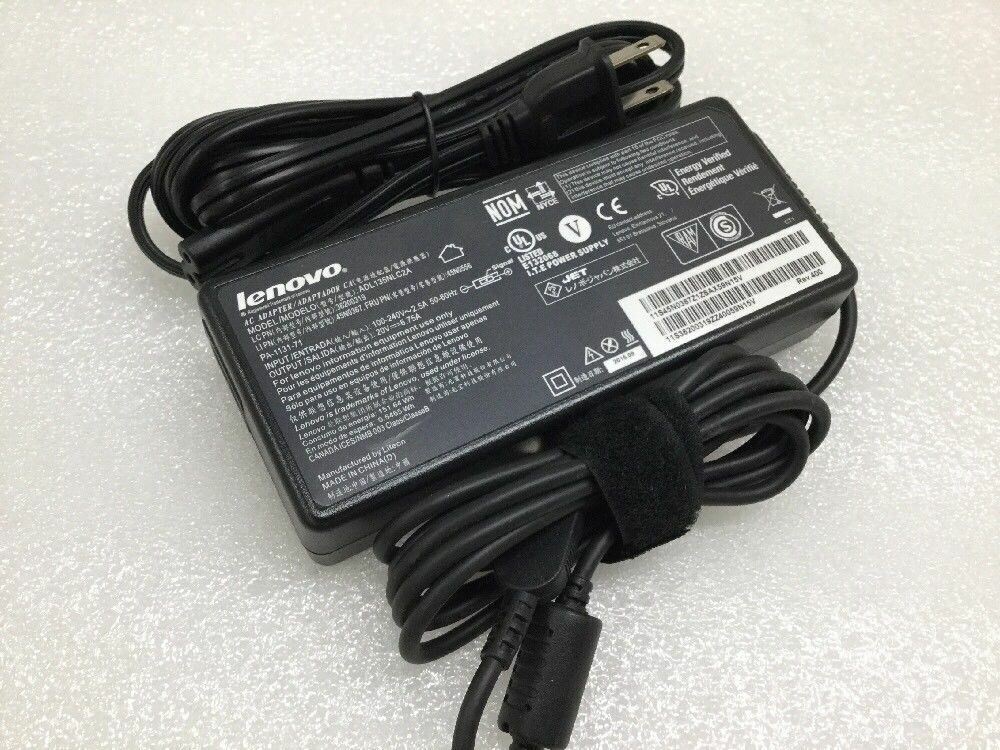 Original LENOVO 135W 20V 6.75A ADL135NLC2A 45N0367 45N0556 AC Adapter Charger