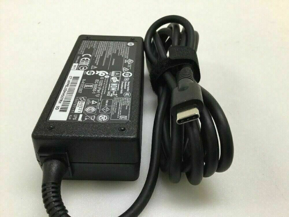 OEM HP 45W USB-C AC Adapter for HP Elite X2 G1 G2 Chromebook 11 X360