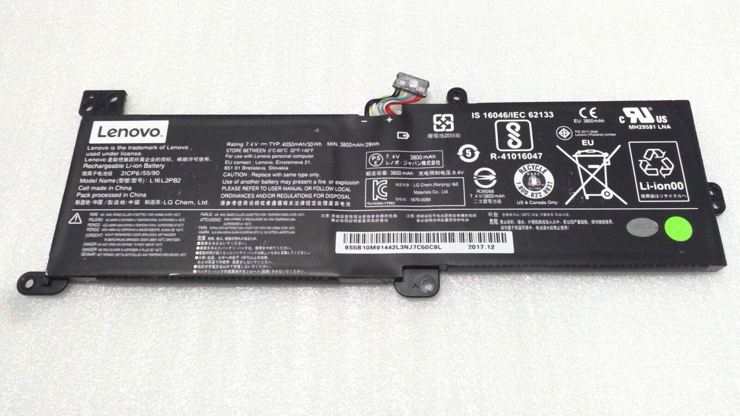 Genuine Lenovo Battery L16L2PB2 for IdeaPad 320 330 Series 320-15ABR, 30Wh