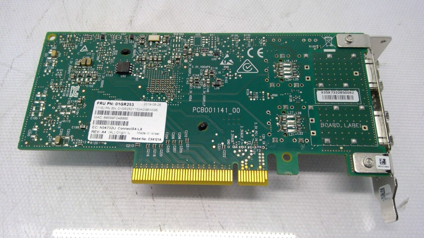 Mellanox CX4121A ConnectX-4 25GbE Low Profile Ethernet Adapter 01GR253