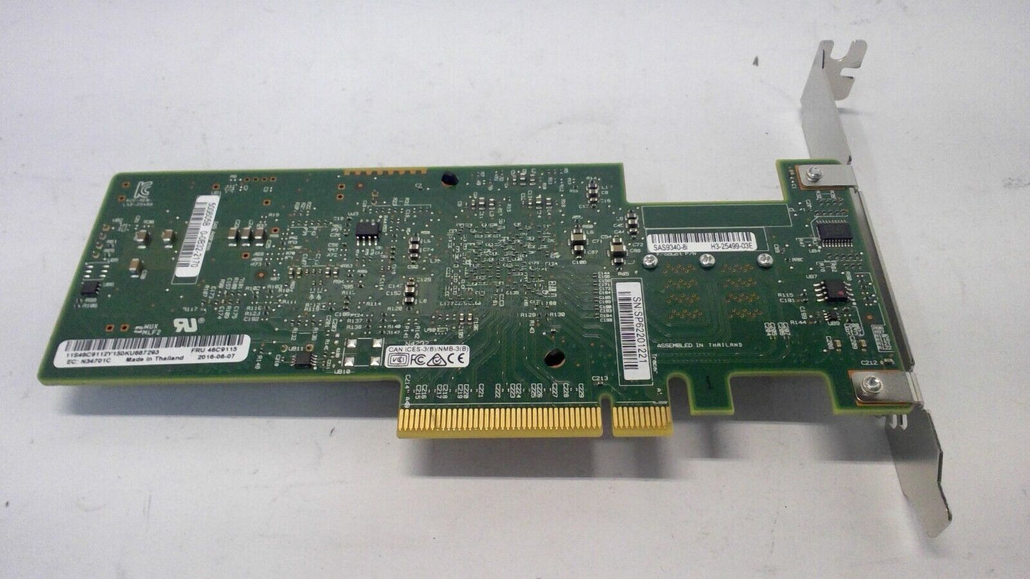 46C9115 46C9112 H3-25499-03 IBM SAS9340-8I SERVERAID 12GB 8-PORT CONTROLLER