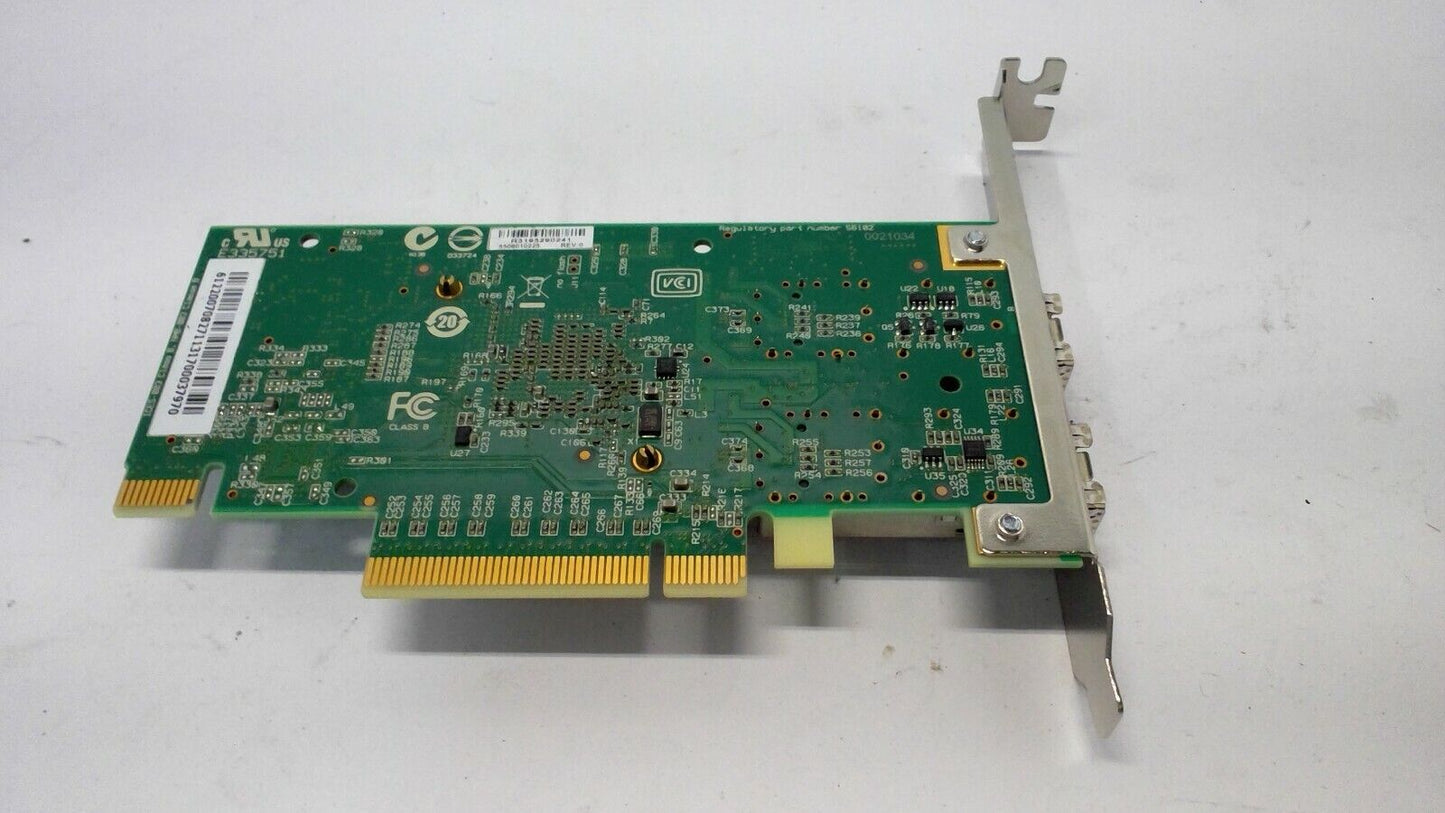 SolarFlare S6102 SFN5122F Dual Port 10Gbe PCIe Adapter SF329-9021-R7