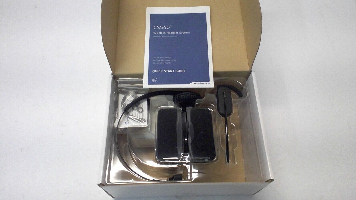 PLANTRONICS CS540 84693-11 Wireless Headset with HL10 Lifter, New in Box