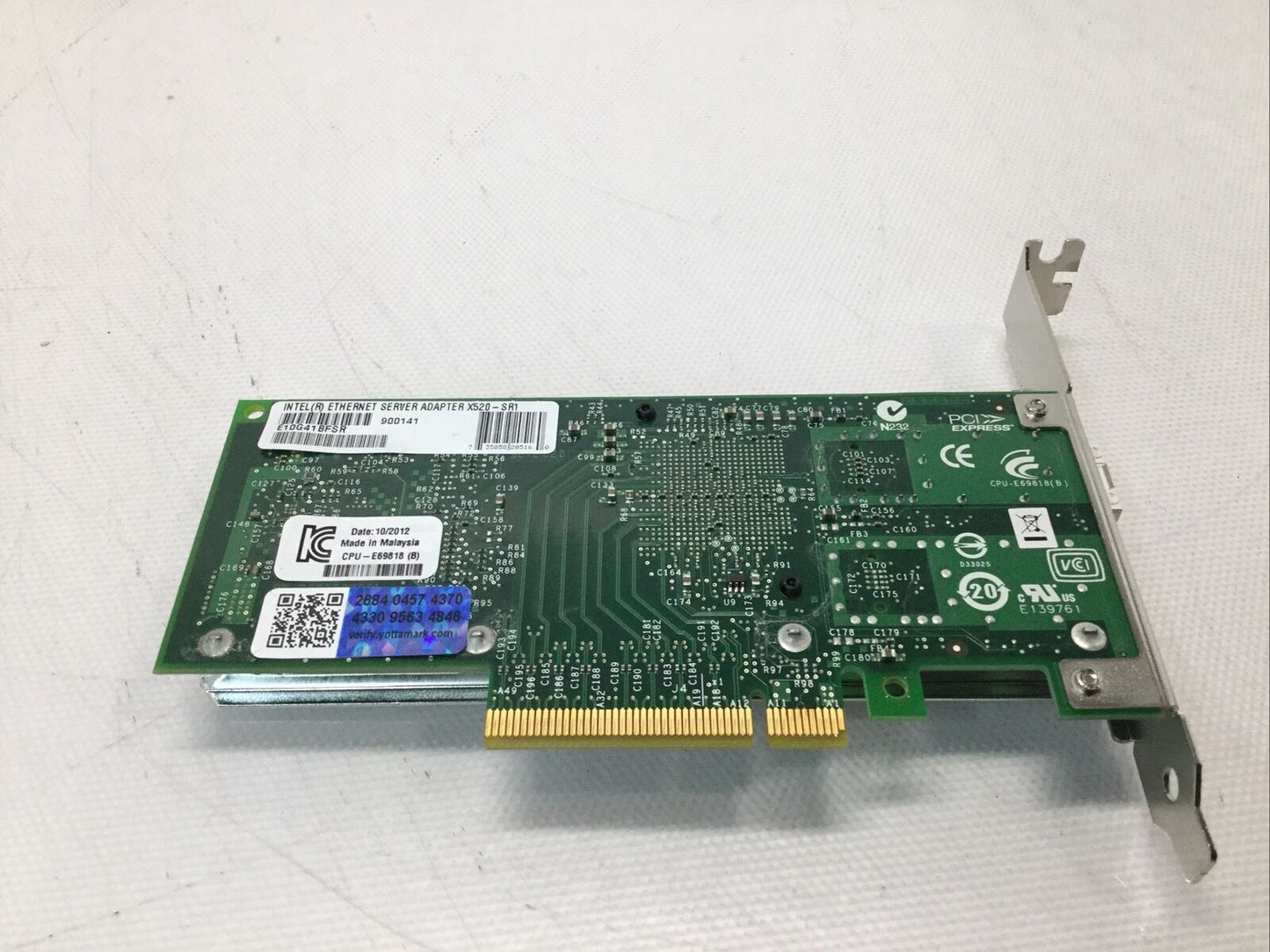 Intel Ethernet Server Adapter 10GB SFP+ Converged Network Card PCIe X520-SR1