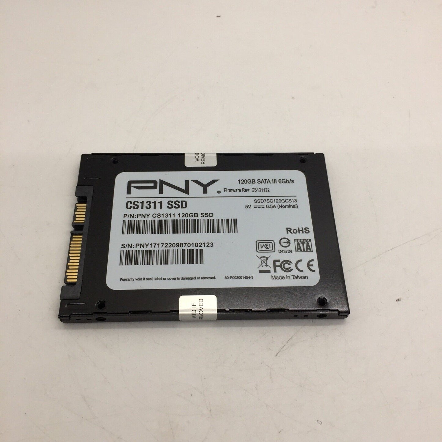 PNY 120GB 2.5" SATA III SSD Solid State Laptop/Notebook Hard Drive CS1311