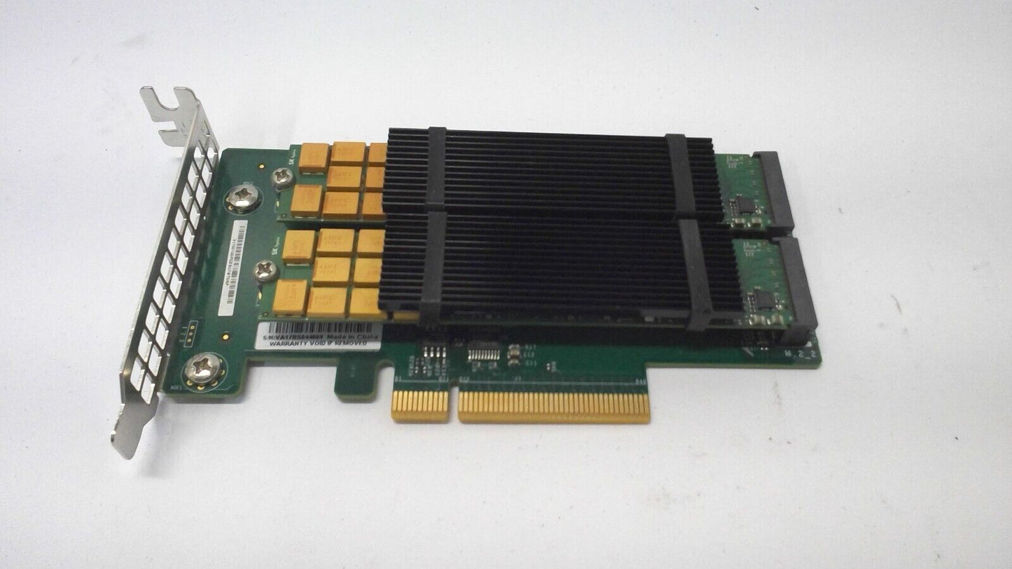 SuperMicro PCI-E 3.0 x8 AOC-SLG3-2M2 w/2 960GB SSD HFS960GD0MEE-5410 Low Profile