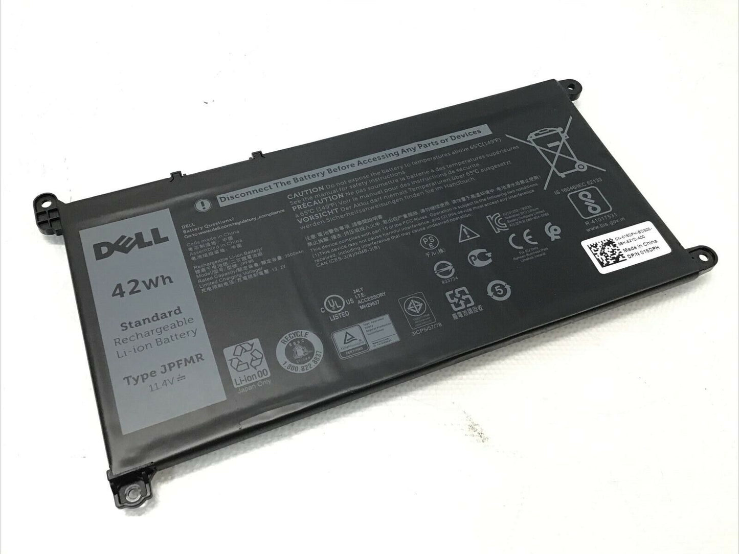 Genuine Dell 42Wh JPFMR Battery for Chromebook 3100 3400 5488 5493 5593