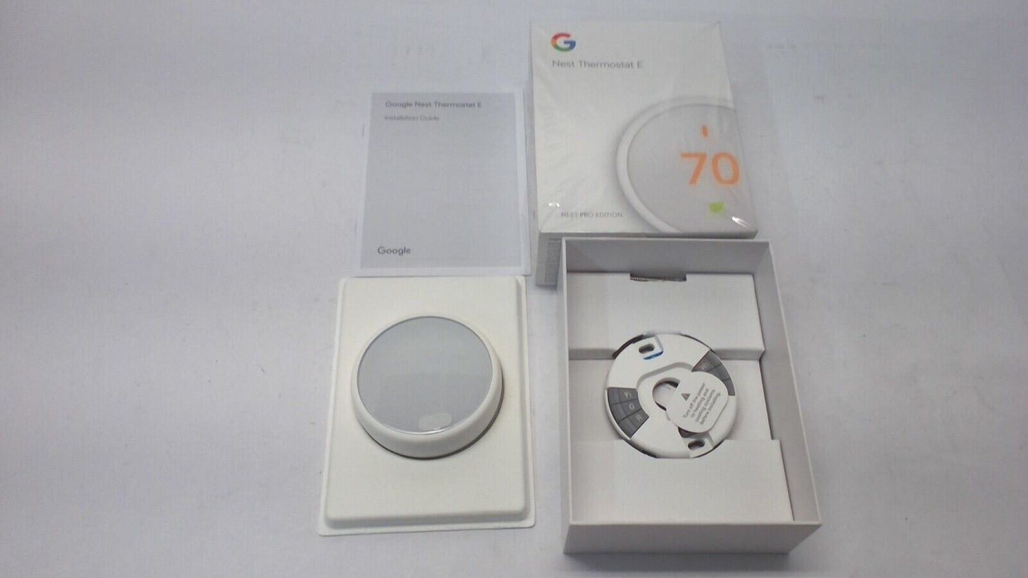 Google Nest Thermostat E Pro Edition White A0063 Open Box