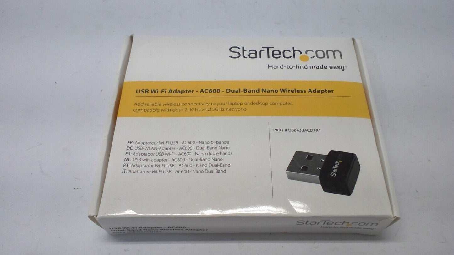 StarTech.com USB 2.0 AC600 Dual Band Mini Wireless AC Network Adapter brand new