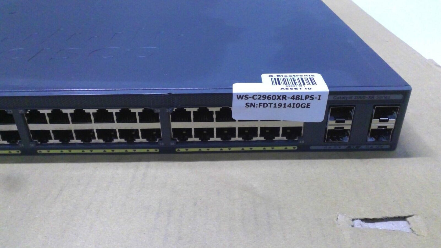 Cisco WS-C2960XR-48LPS-I 48-Port GigE 4x1G SFP  PoE+ Switch