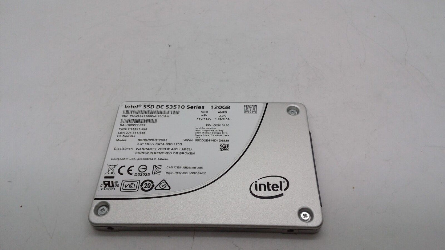 Intel SSD DC S3510 Series 120GB SSDSC2BB120G6 2.5" SATA SSD