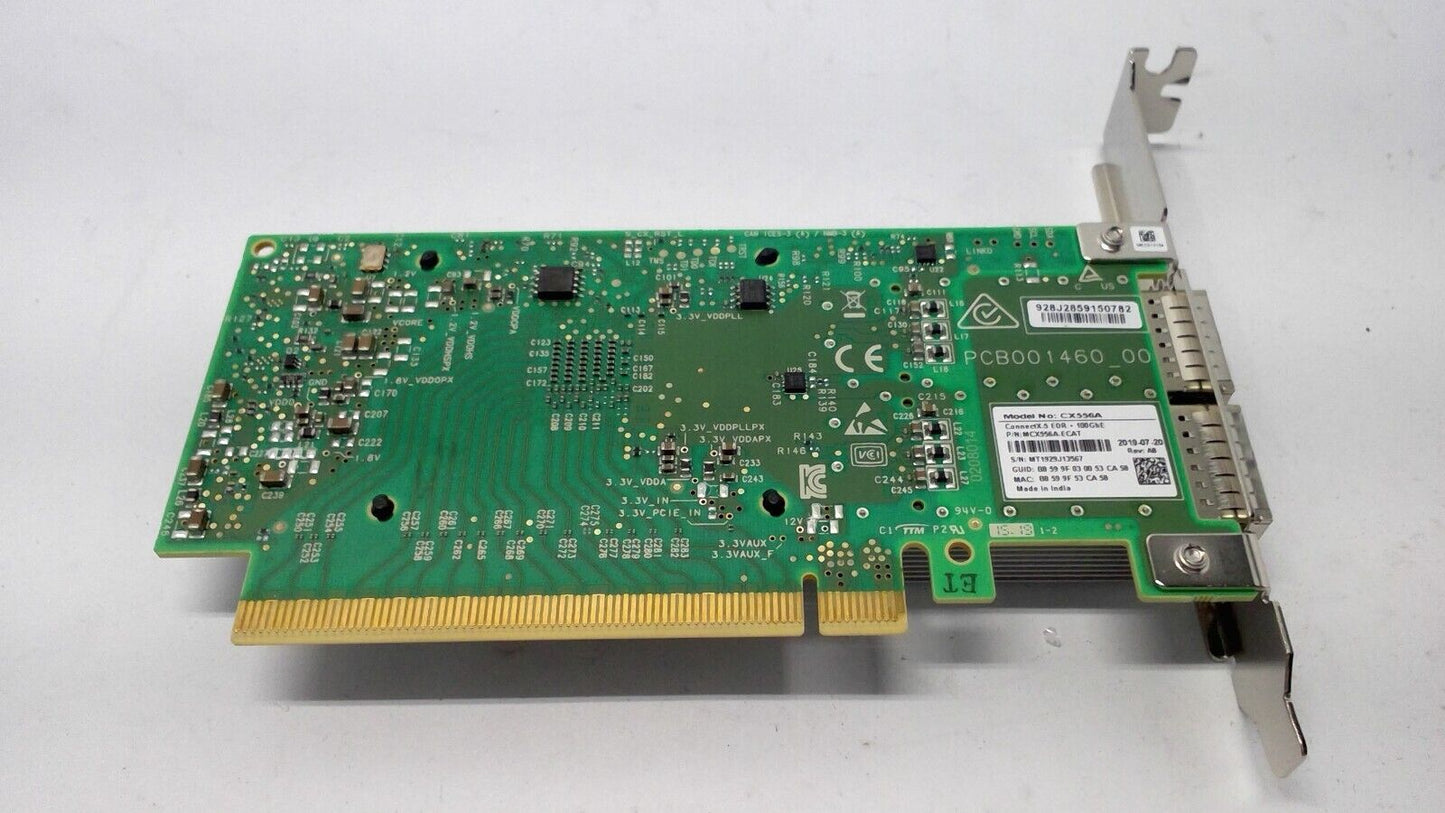 Mellanox MCX556A-ECAT ConnectX-5 VPI EDR IB 100GbE Dual-Port QSFP28 PCIe 3.0 x16