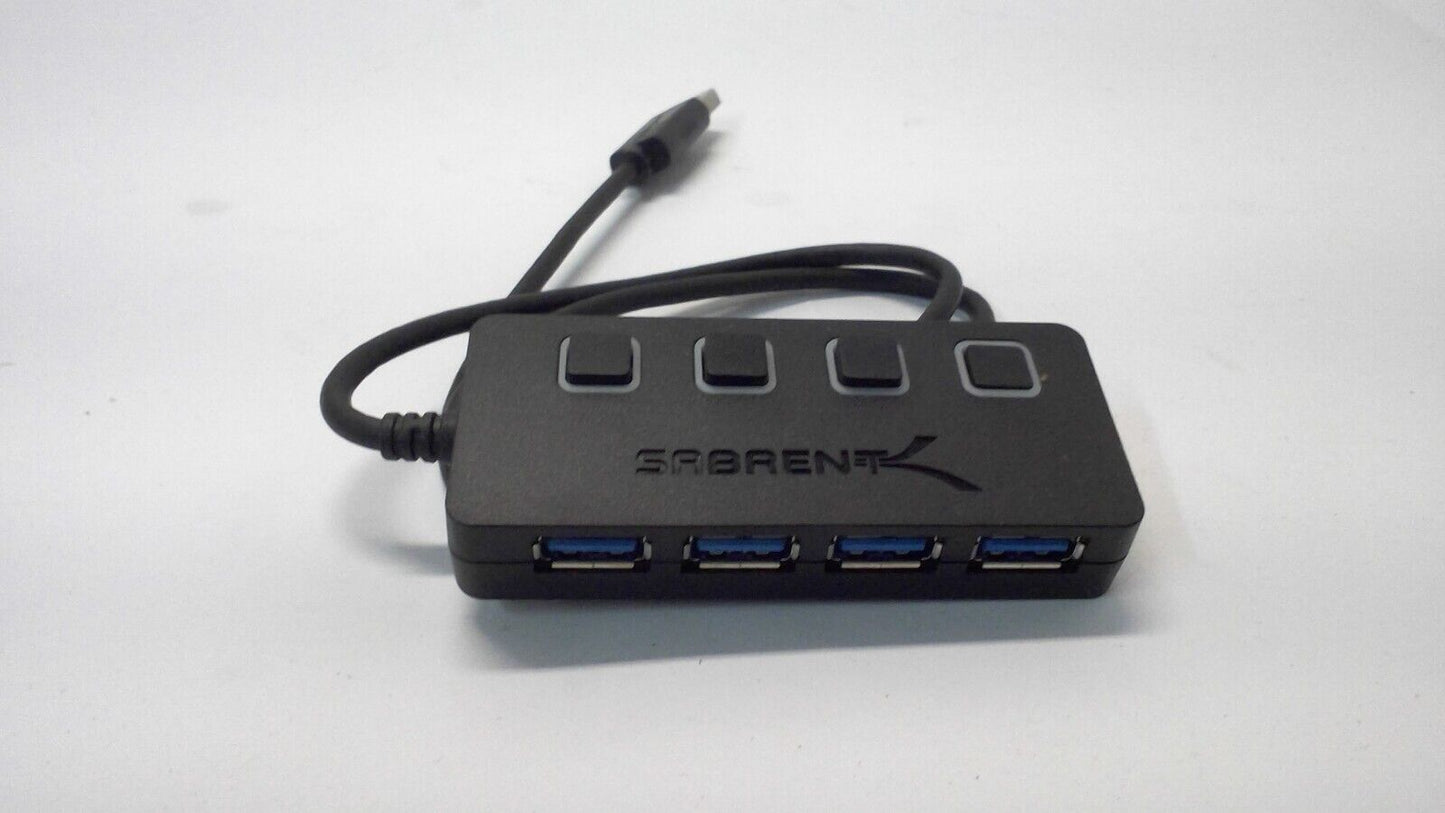 Sabrent 4-Port USB 3.0 Hub with Individual LED Power Switches HB-UM43