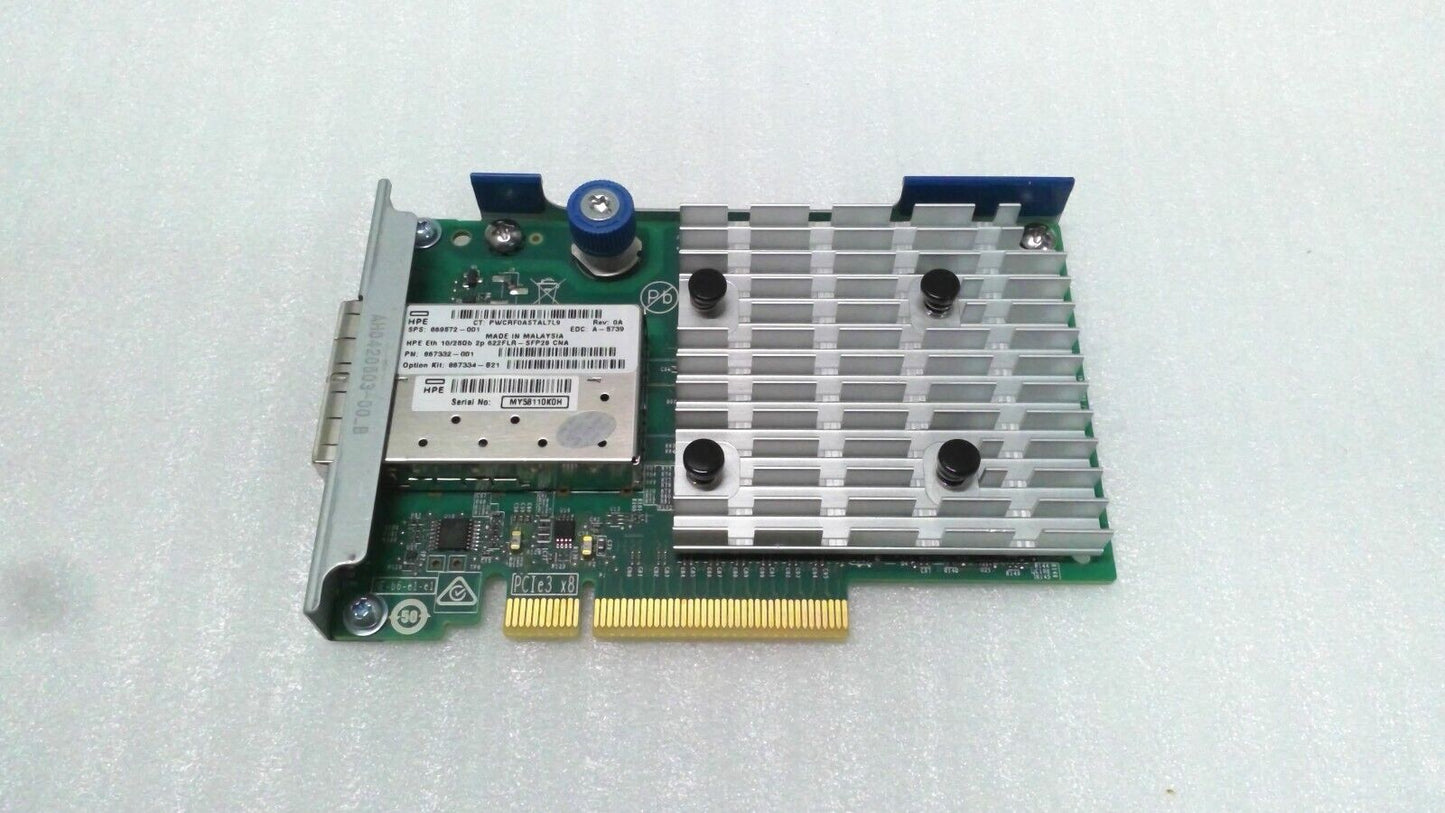 HPE 867332-001 NETWORK ADAPTER 2-Port 10/25Gb Ethernet FlexibleLOM 622FLR-SFP28