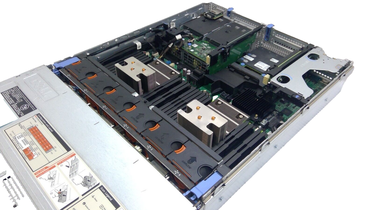 DELL PowerEdge R730xd 12 BAY 3.5" + 2 Bay 2.5" Barebone, 2x 1100W HBA330 2x SFP+