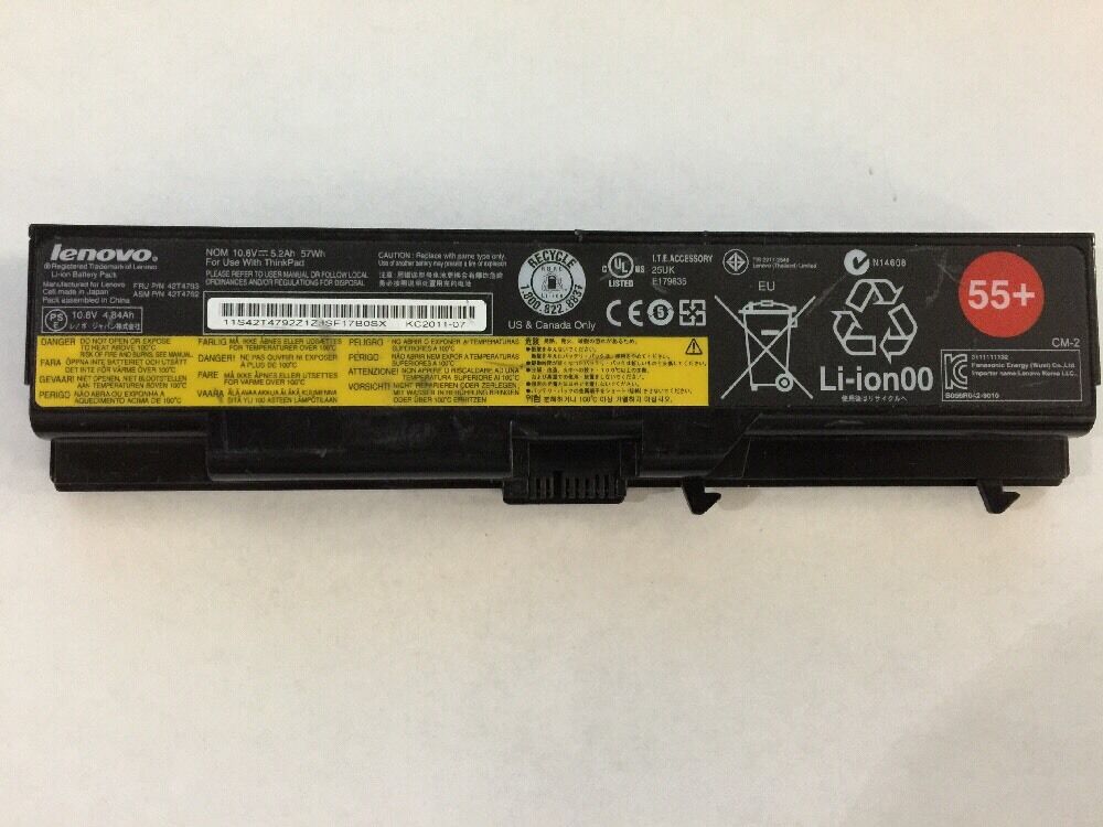 OEM Lenovo ThinkPad  L420 L510 L520 L412 SL510 T410 T510 T520 W510 Battery 55+