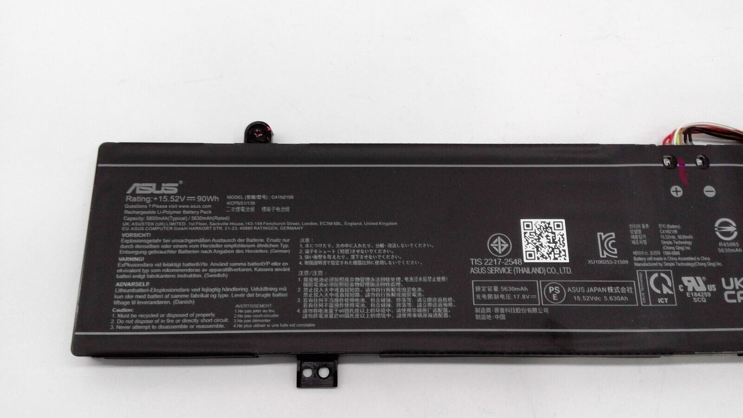 Genuine C41N2109 Battery For Asus ROG Flow X16 GV601RE-M5057X NR2203RW NR2203RM