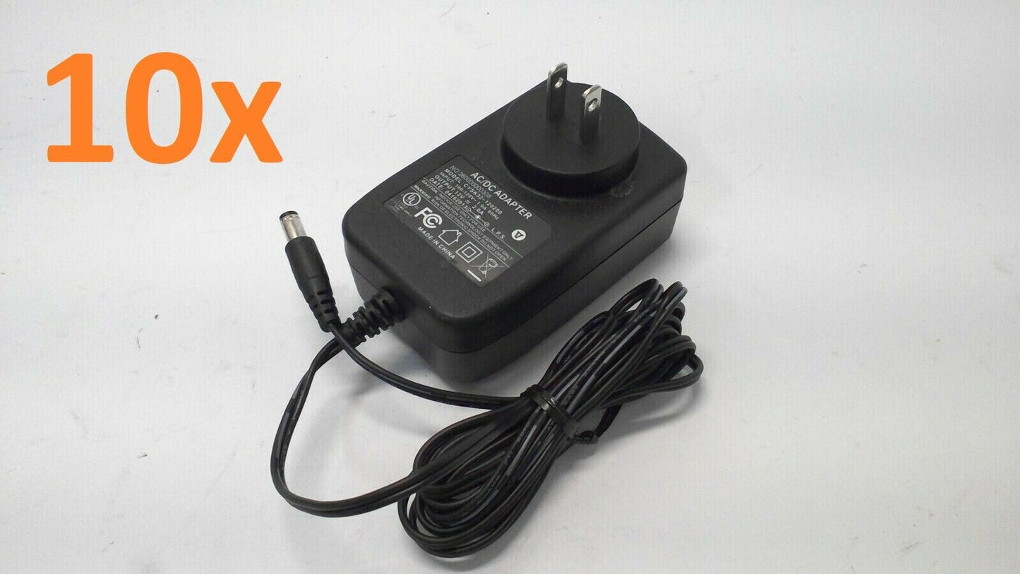 Lot 10 - 12V 2.0A  AC-DC Power Supply Adapter Charger 2000 mA 5.5*2.5mm