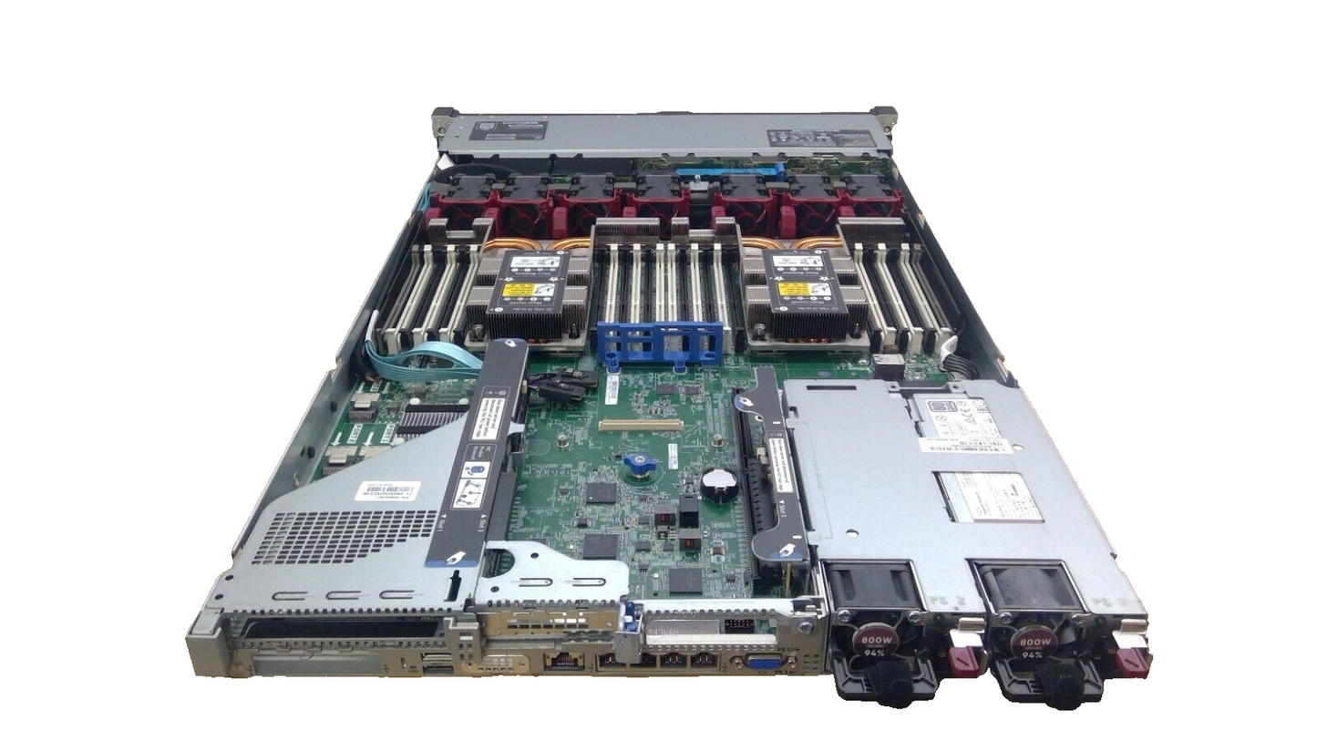 HP ProLiant DL360 Gen10 1U Server Barebone 8 BAY 2.5" 2x 800W PSU 2x Heatsinks