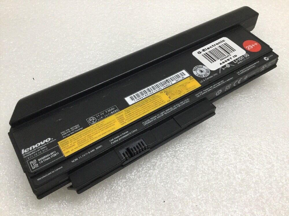 Genuine Lenovo Battery 9Cell 94Wh 42T4942 42T4872 for ThinkPad X220 X220i 29++