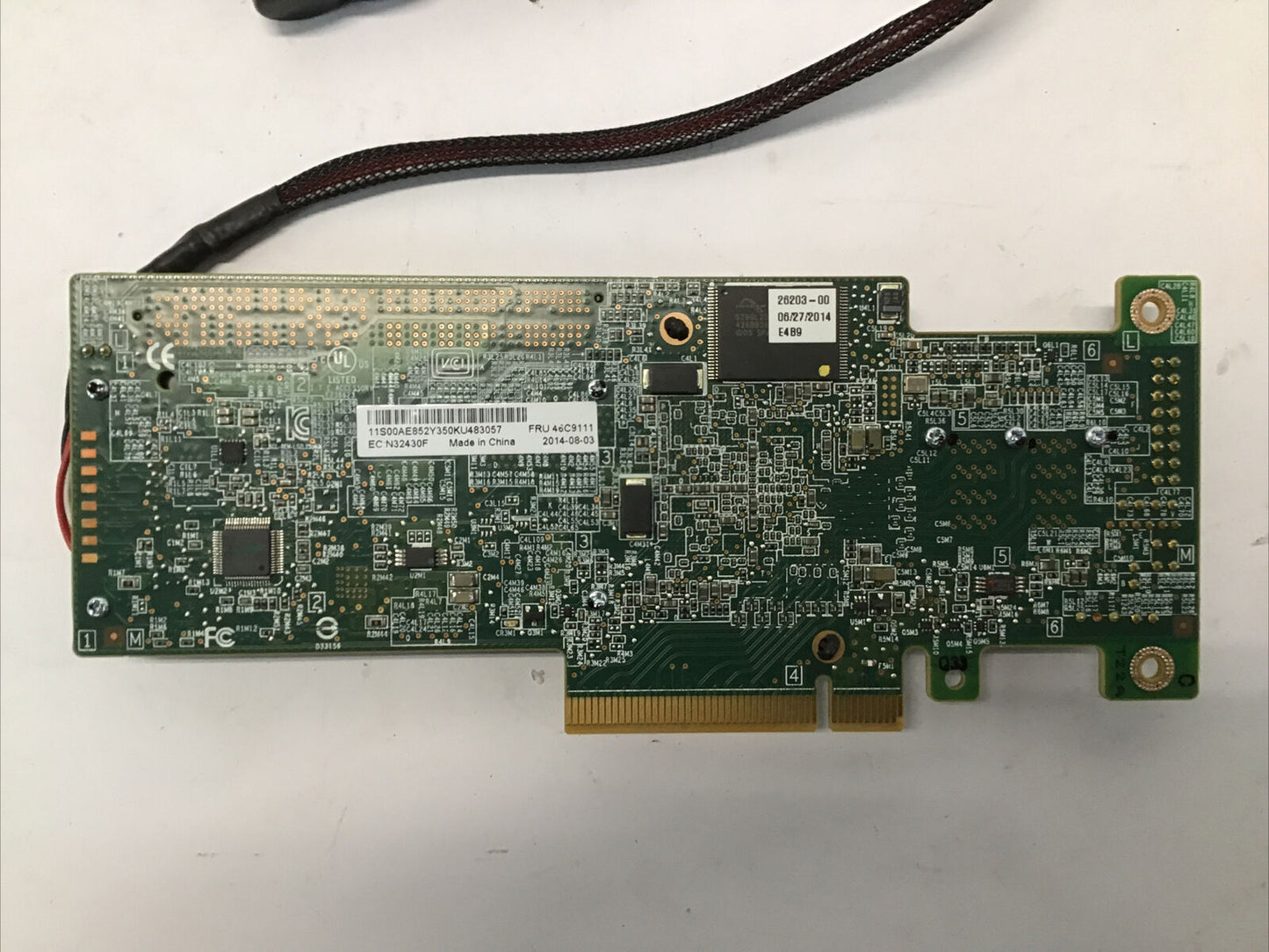 IBM 46C9111 M5120 12gb/s Raid PCI-e 3.0 X8 SAS/SATA CARD w/battery 2GB CACHE