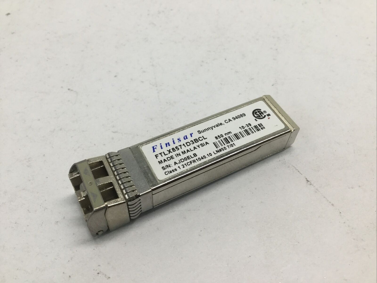 FTLX8571D3BCL Finisar 10Gb 850nm SFP+ 10G-E-SR/SW Transceiver Module