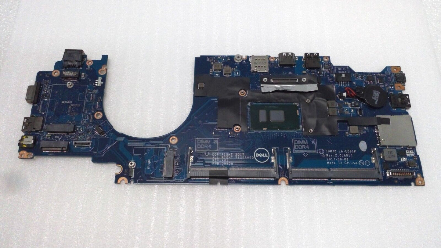 Genuine Dell 6G614 0W86DG Motherboard Latitude 5480 i7-7600u@2.80GHz LA-E081P