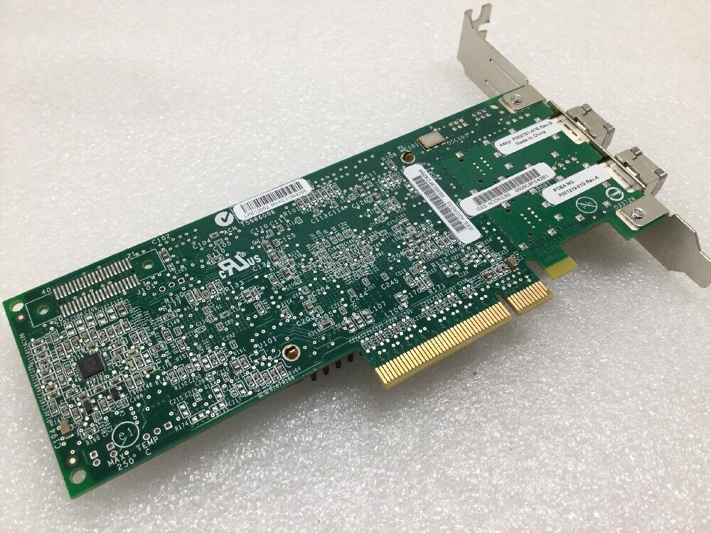 Emulex LPE12002 Dual Port 8GB SFP+ FC-HBA Network Adapter Card w/(2) SFPs 850nm