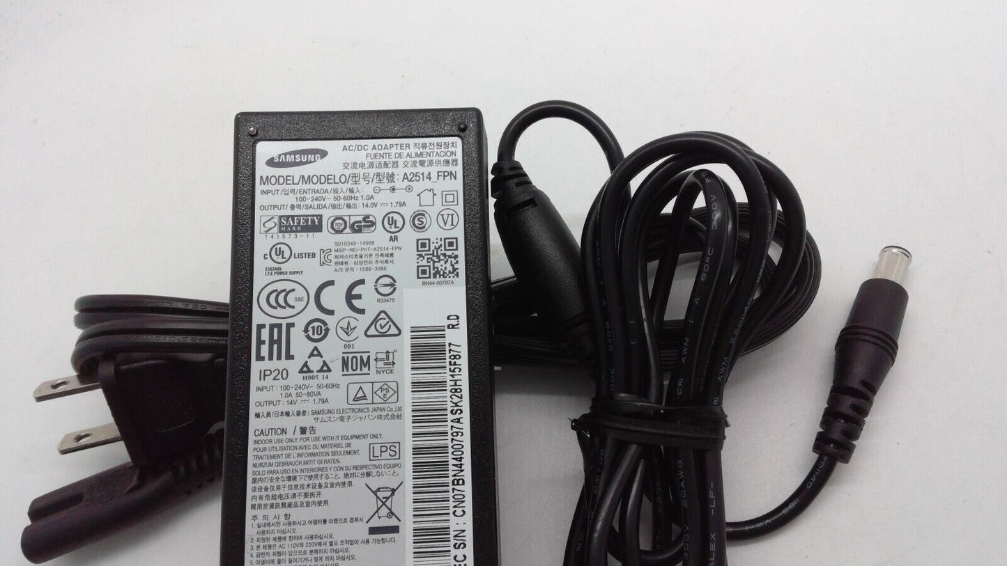 Samsung Monitor A2514 -DPN  A2514-FPN 14V 1.79A 25W AC /DC Adapter Charger