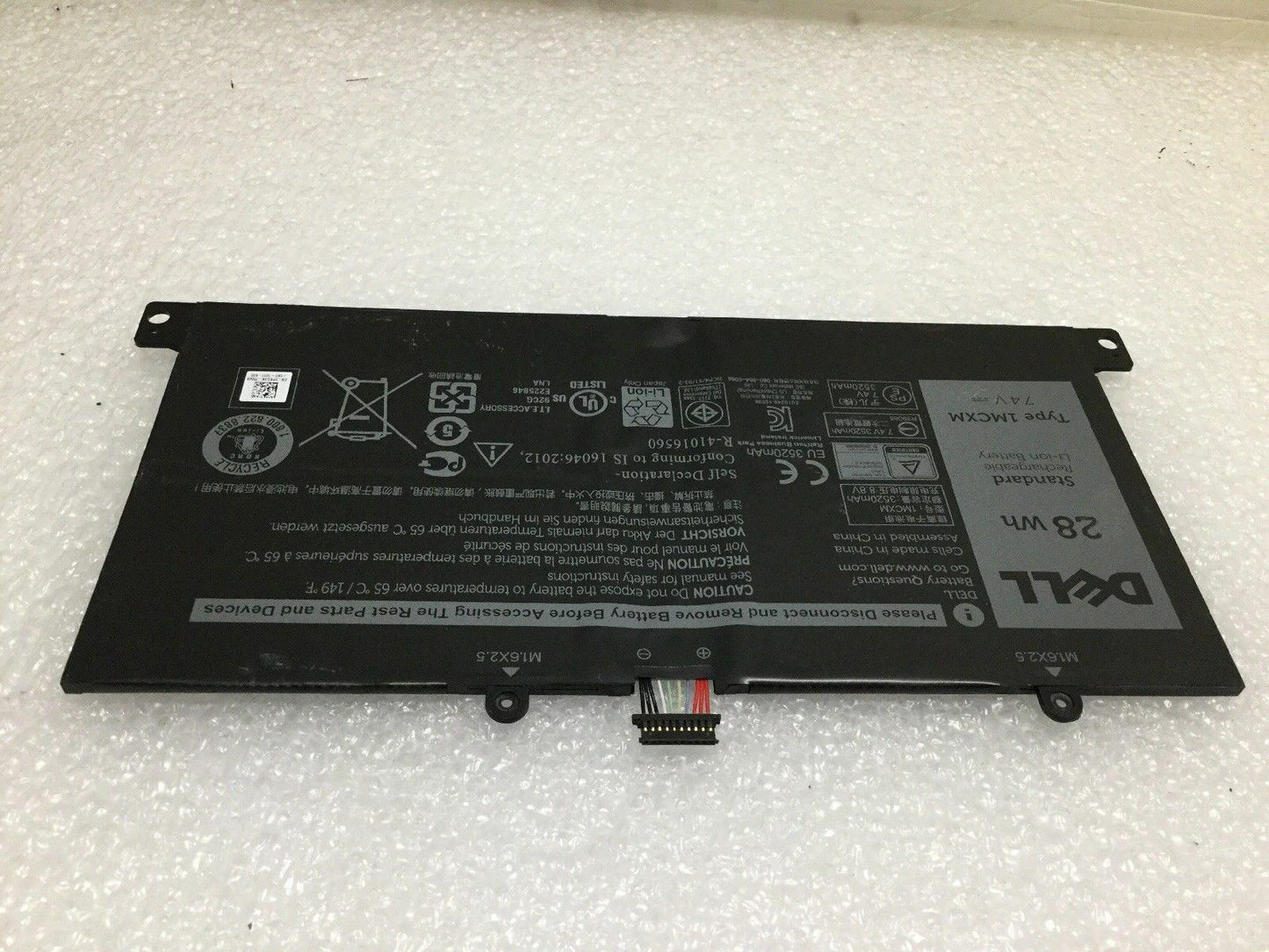 Genuine 1MCXM 28Wh Keyboard Battery For Dell Latitude 5175 Laptop DP/N: PKG3N