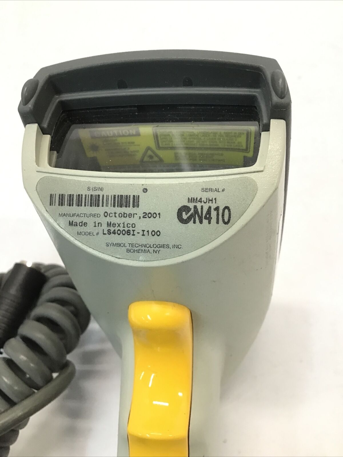 SYMBOL BARCODE SCANNER MODEL LS4006I-I100 N410