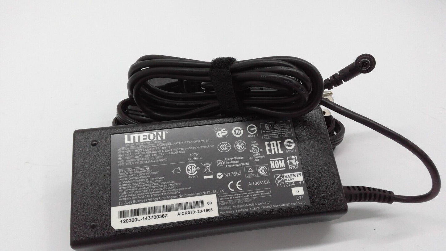 Genuine Liteon PA-1121-16 AC Adapter Power Supply 19V 6.32A 120W  W/Cord