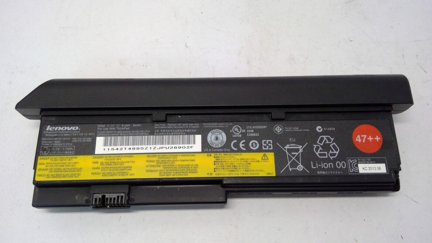 Lenovo ThinkPad X200 42T4694 11.1V 94WH 47++ Laptop Battery