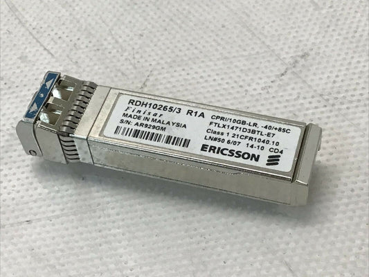 Finisar FTLX1471D3BTL 10GB 10KM SFP+ 1310NM SM OPT TRANSCEIVER Ericsson