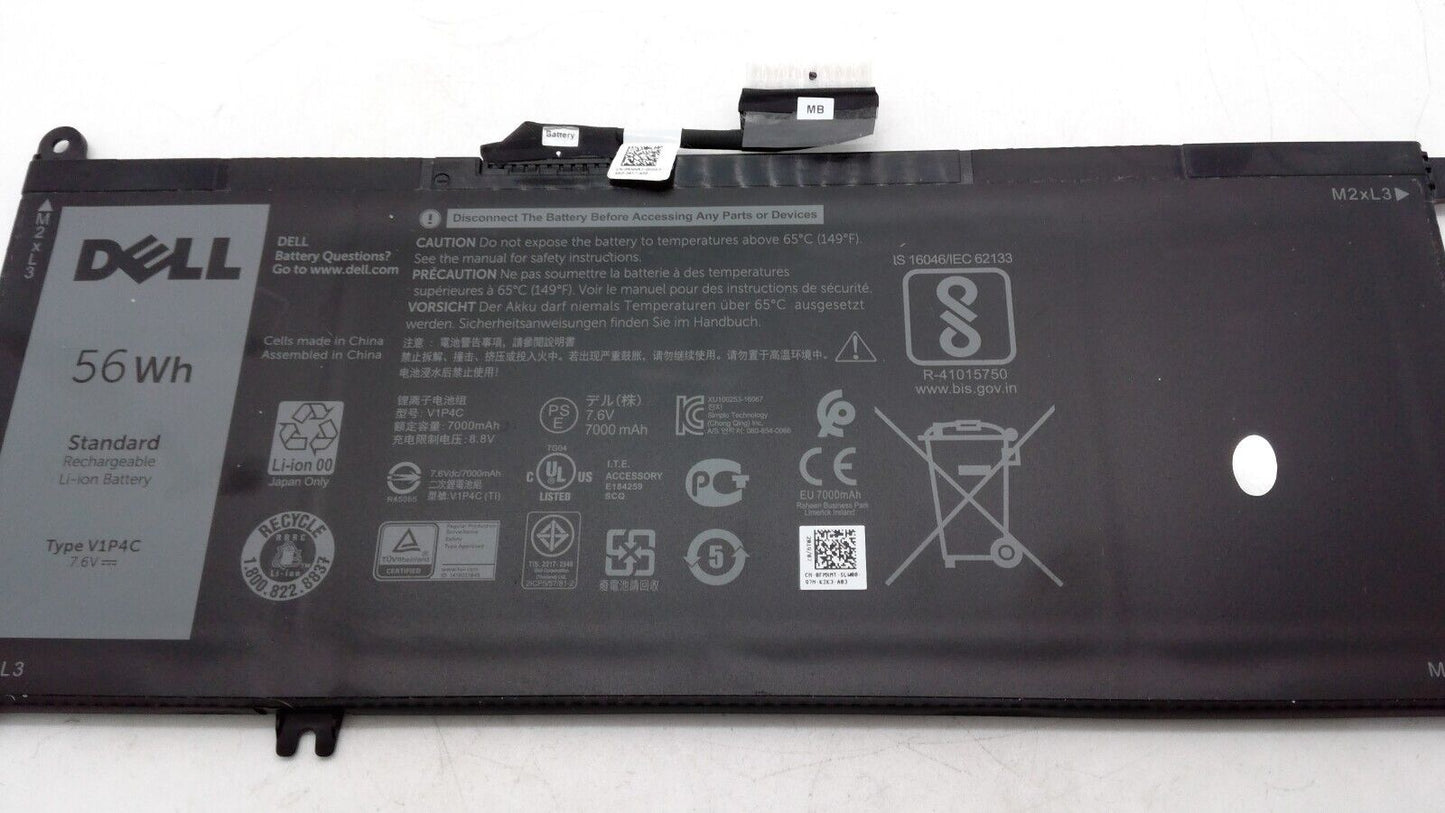 Genuine Dell V1P4C VIP4C Battery for Chromebook 13 3380 Inspiron 7486 7.6V 56Wh