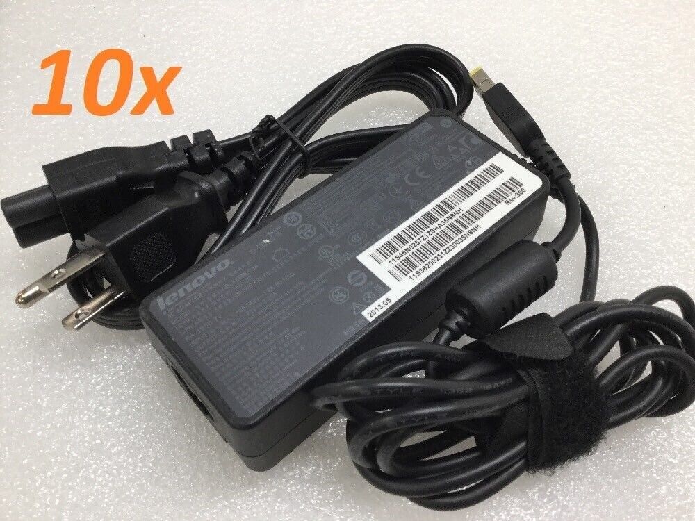 Lot of (10) - Lenovo 65W 20V AC Adapter ADLX65NCC3A ADLX65NLC2A 45N0259 36200283