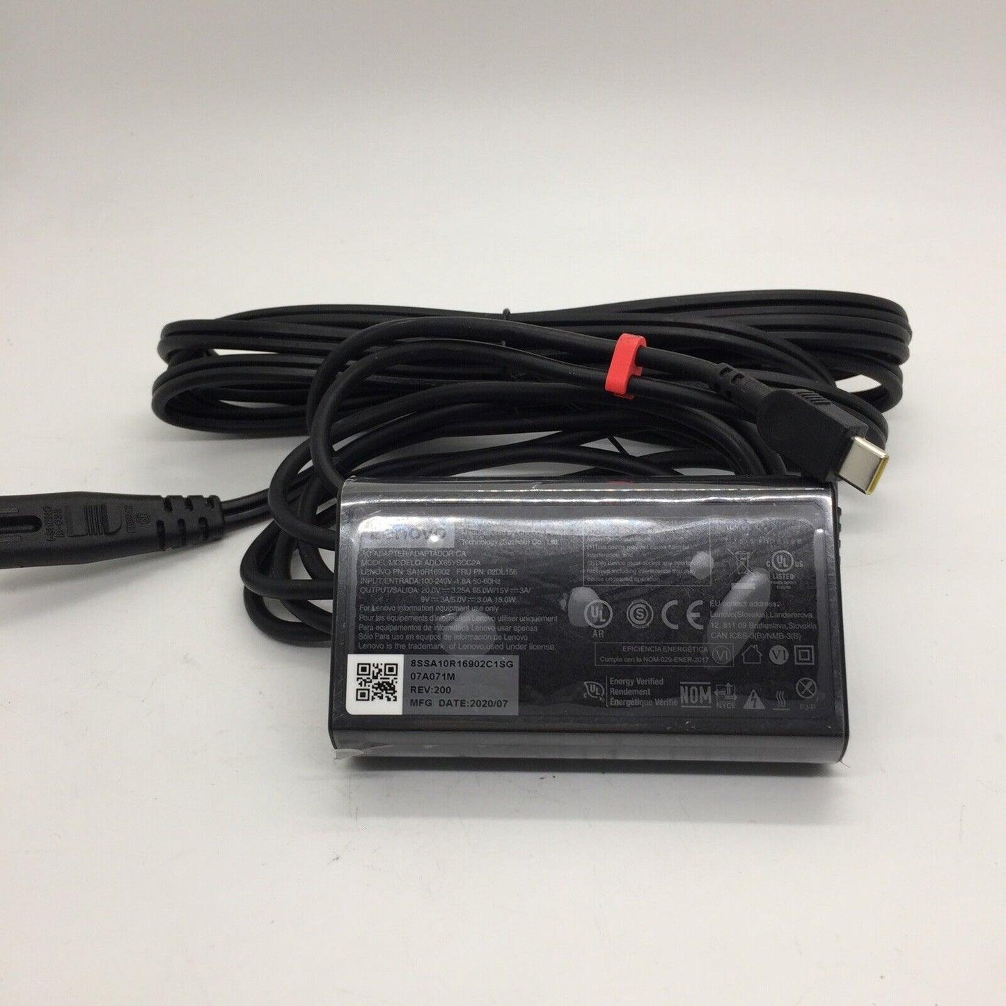 Genuine Lenovo Max 65w 20V 3.25A  AC Adapter  USB Type C Model ADLX65YSCC2A