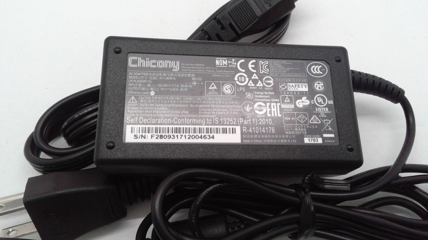 Genuine Chicony A11 -A065N1A 19V 3.42A 65W Ac Power Adapter Supply 4.5*2.5mm